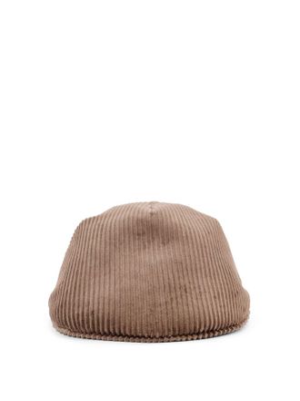 Brunello Cucinelli Corduroy Coppola Hat-Donna