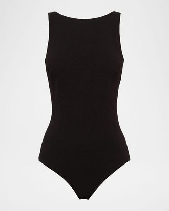 Aqua Blu Australia Julia Embossed One-Piece Swimsuit