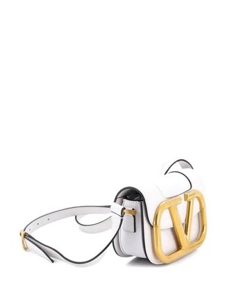 Valentino Garavani Supervee Leather Small crossbody bag - White