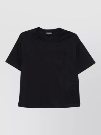 Emporio Armani short sleeve crew neck top chest pocket