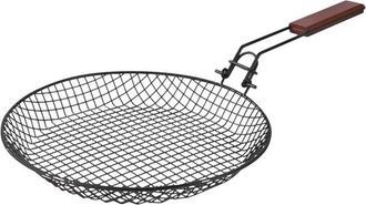OEM Juego De Utensilios Para Barbacoa - Cesta Plegable De Acero Inoxidable Para Barbacoa, Redonda, 56x30x3,8 Cm