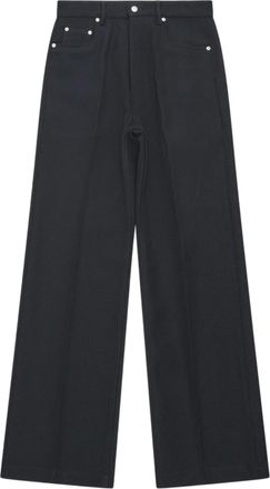 Rick Owens Geth High-Waist Wide-Leg Denim Jeans