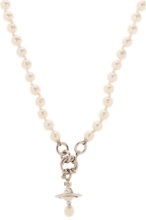 Vivienne Westwood Aleksa Pearl Necklace - Dames - Kettingen - Beige - S - Accessoires