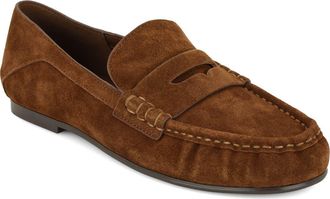 Nine West Rasco Penny Loafer in Dark Natural at Nordstrom, Size 10.5