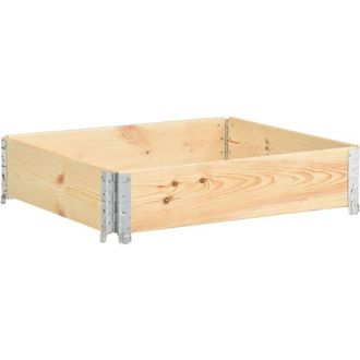 vidaXL Arriate De Madera Maciza De Pino 100x100 Cm Vidaxl