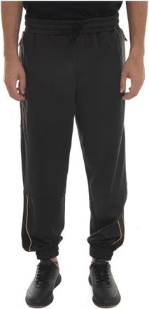 Emporio Armani Fleece Broek - Heren - Sweatpants - Zwart - 2XL - Polyester - Broeken