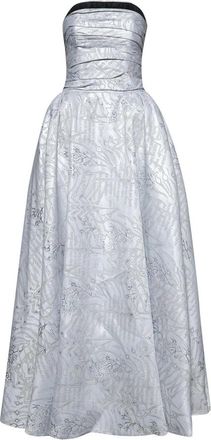 John Richmond Lange Jurk - Dames - Avondkleed - Wit - S - Wol - Kleedjes