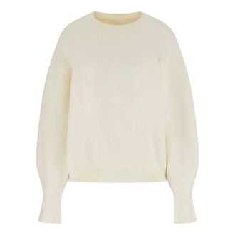 Guess Parker 4G Logo Knit - Dames - Sweatshirts - Wit - M - Katoen - Hoodies & sweatvesten