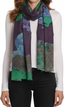 Tolani Floral Scarf In Purple