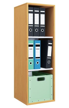 ebuy24 Ebuy24 - Estante De Madera Vcm De Pie Gabinete De Archivo De Ahorro De Espacio Dimensiones Aprox. Al. 110 X An. 35 X T. 37 Cm Estante Elegante Estante