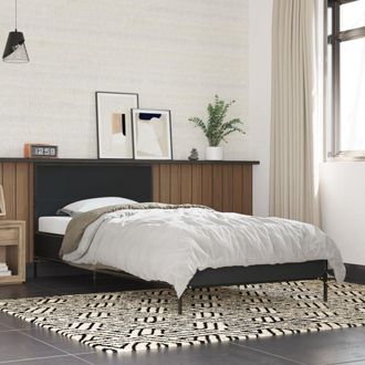 Berkfield Home Bed Frame without Mattress Black 75x190 cm Small Single