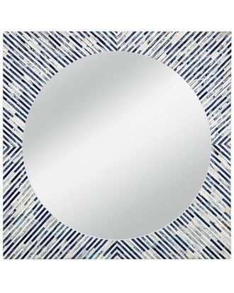 Bassett Mirror Company Sunburst Bone Wall Mirror