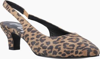 Hush Puppies Womens Nahla Kitten Womens Slingback Court Shoes - Brown - Size: 7