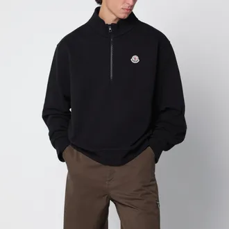 Moncler Black half-zip sweatshirt