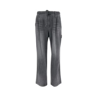 Wooyoungmi Wide Jeans, male, Gray, Size: S Wide Jeans