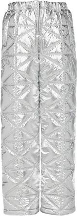 MCM Apr&egrave;s-Ski Quilted Pants in Metallic Polyester in Silver at Nordstrom, Size X-Small Eu
