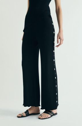 Scalpers Buttons Knit Pant in Black at Nordstrom, Size X-Large