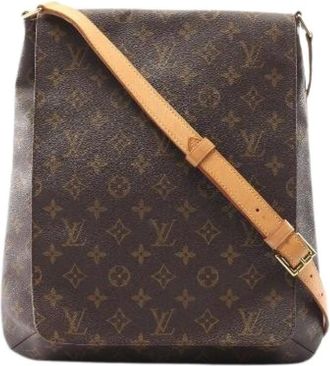 Louis Vuitton Pre-owned Cross Body Bags, female, Brown, Size: ONE SIZE Pre-owned Canvas Shoulder Bag