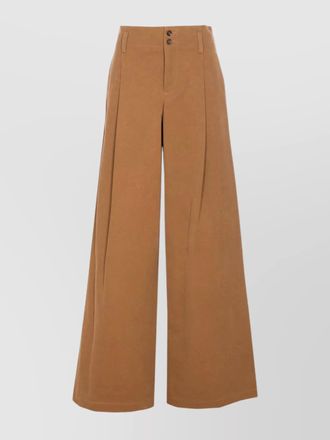 Chlo&eacute; high-rise wide-leg trousers