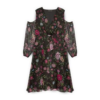Fiorella Rubino Kleedjes, Dames, Zwart, 4Xl, Polyester, Dream Dress