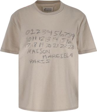 Maison Margiela Numeric T-Shirt - Cream