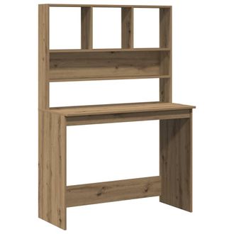 vidaXL Vidaxl - Escritorio Estantes Madera Roble Artisian 102x45x148 Cm