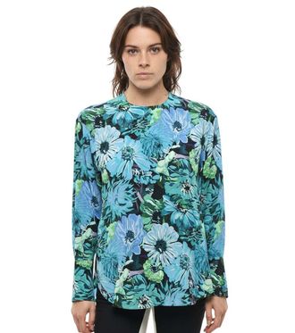 Stella McCartney Dark Blue Crew Neck Top