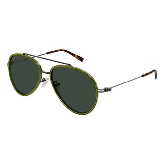 Gucci Gg 1981S Aviator Zonnebril - Heren - Zonnebrillen - Groen - 56 MM - Nylon - Accessoires