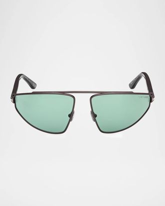 Tom Ford Parker 64MM Pilot Sunglasses