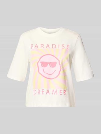 Only Relaxed Fit T-Shirt aus reiner Baumwolle Modell CARTY in Offwhite, Gr&ouml;&szlig;e XL