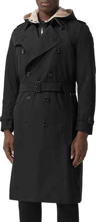 Burberry Mens Kensington Belted Trench Coat
