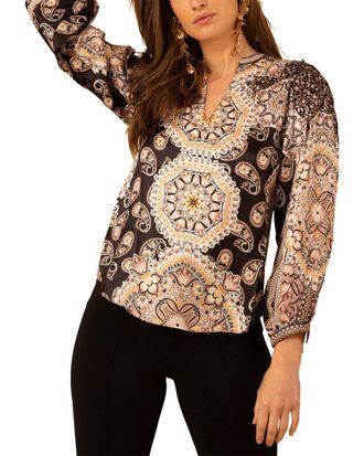 Hale Bob Washed Charmeuse Top