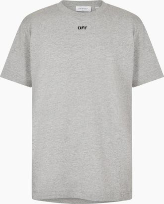 Off-white Mens Mens Slim Fit T Shirt - Grey - Size: 40