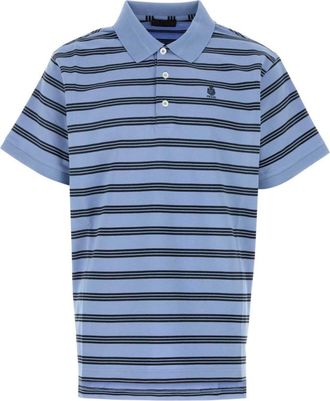 Prada Blue Shirt Collar Polo