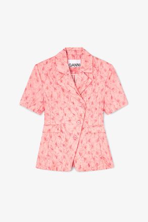 Ganni Blazer in Shibori Organza - Size 8/10 Lantana