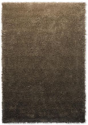 Brink & Campman Hochflor Designer Teppich Shade High Dark Beige/Chocolate - aus 100% reiner Schurwolle