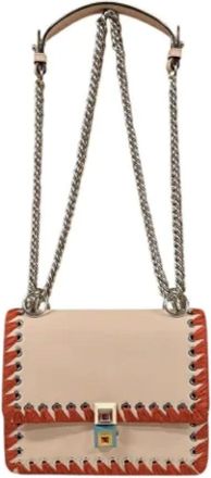 Fendi Pre-owned Shoulder Bags, female, Pink, Size: ONE SIZE Pre-owned Leather fendi-bags