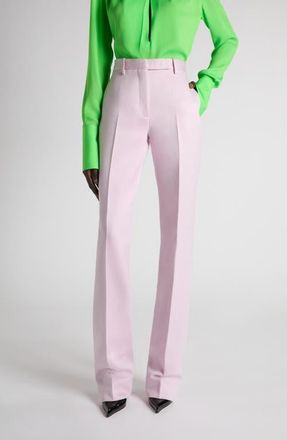 Tom Ford Duchesse Satin Trousers in Orchid Pink at Nordstrom, Size 8 Us