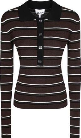 Ganni Mujer, Jerseys, Marr&oacute;n, Talla: M