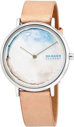 Skagen Signatur Quartz Blush Pink and Blue Dial Ladies Watch SKW2771