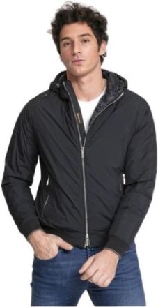 Moorer Lichte jas - Heren - Zomerjassen - Blauw - M - Polyester - Jassen