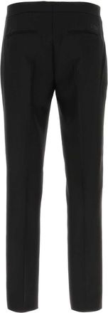 Versace Wool-Mohair Trousers - Black