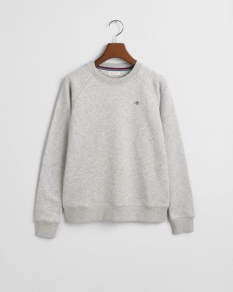 GANT Teens Shield Crew Neck Sweatshirt (134/140) LIGHT GREY MELANGE