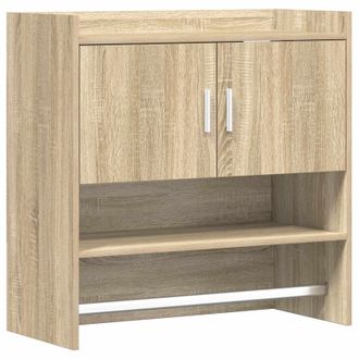 vidaXL Estante De Pared Montada En La Pared Roble Sonoma Vidaxl