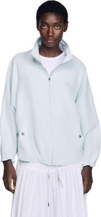 Sandro Oversized jacket in Sky Blue at Nordstrom, Size 38 Eu