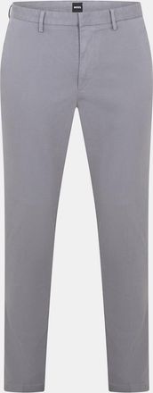 HUGO BOSS Mens Kaito3 Solid Patterned Straight Chinos in Dark Grey - Size 38W/32L