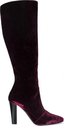 Saint Laurent Lily High Boots - Dames - Laarzen met Hak - Rood - 36 EU - Leer - Schoenen