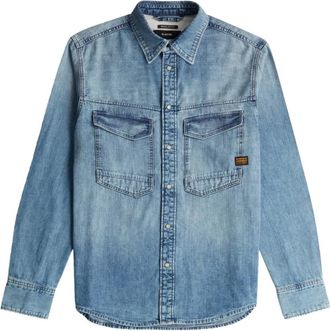 G-Star Dakota Shirt - Heren - Spijkeroverhemden - Blauw - XL - Katoen - Overhemden