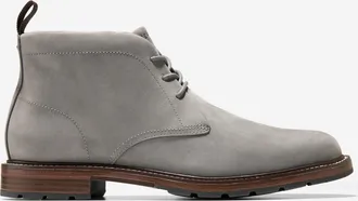 Cole Haan Mens Roundhill Grand Waterproof Chukka Boots - Grey Size 10.5