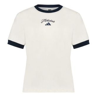 adidas (WMNS) adidas Short-Sleeve T-Shirt Asia Sizing Off White KZ1583